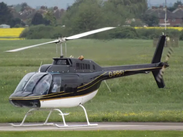 G-PRFI Bell 206 Helicopter.