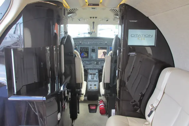 Cessna Citation CJ4 cockpit.