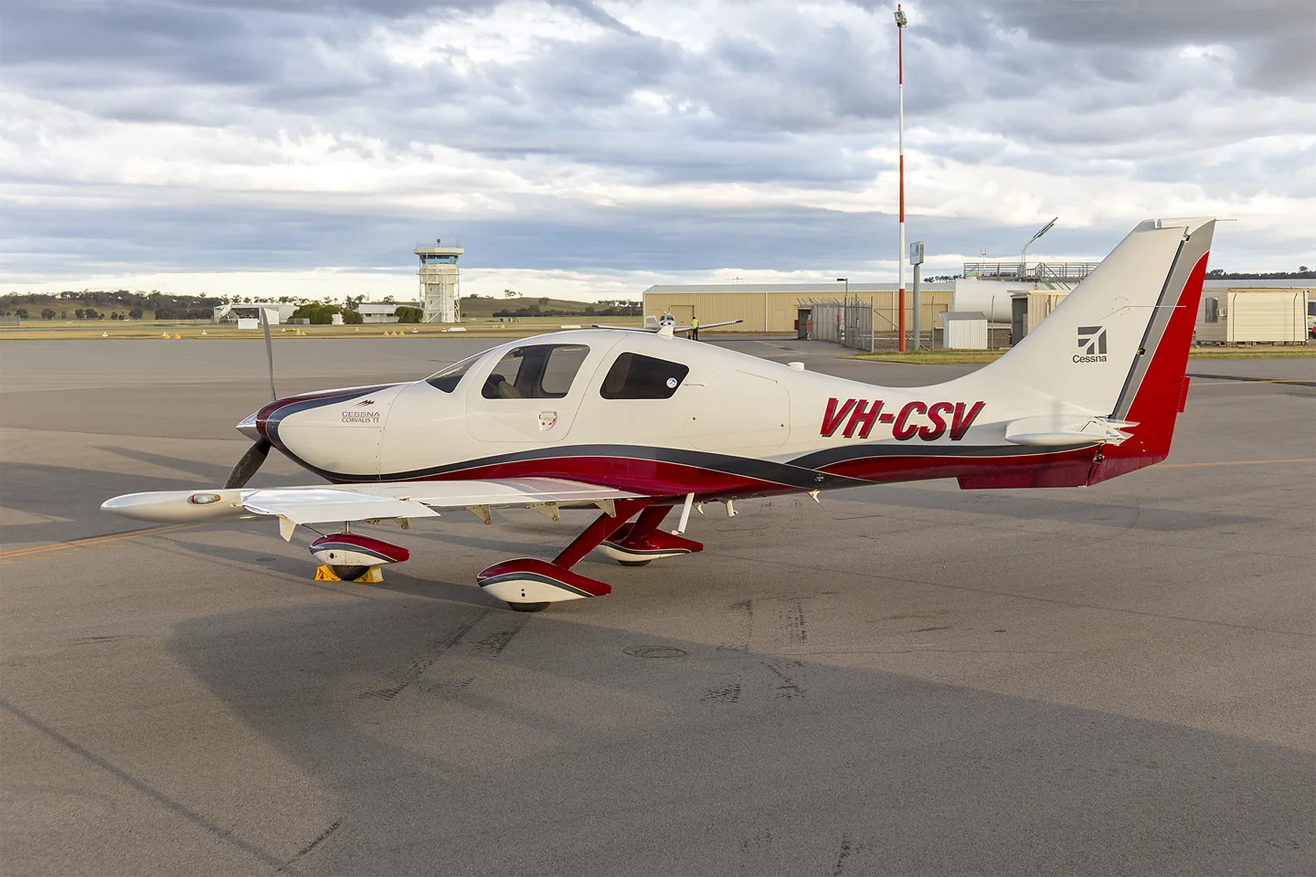 Cessna 400 Corvalis TT (VH-CSV) at Wagga Wagga Airport (1).