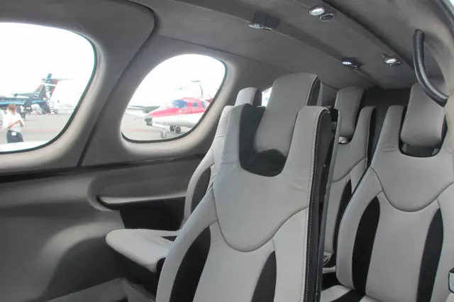 Cirrus Vision SF50 cabin interior.