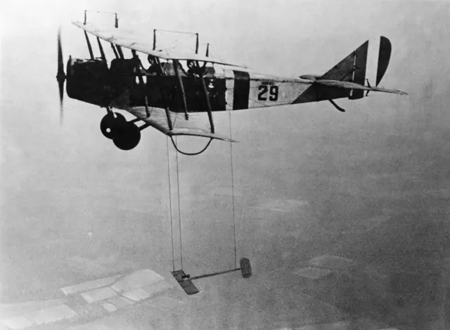 Curtiss JN-4 Jenny Aircraft With Model Wing Suspended - GPN-2000-001374.