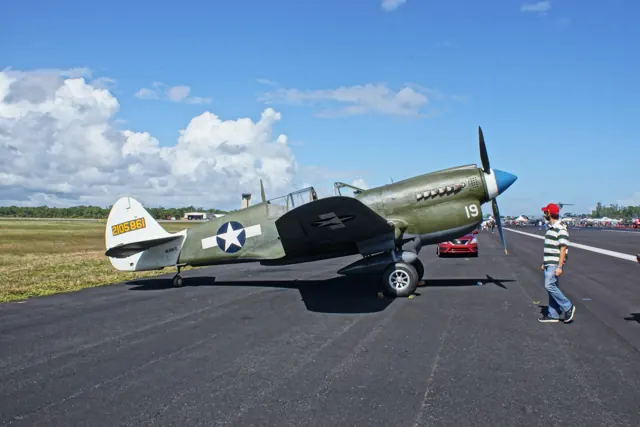Curtiss P-40 Warhawk at the 2017 Stuart Air Show.