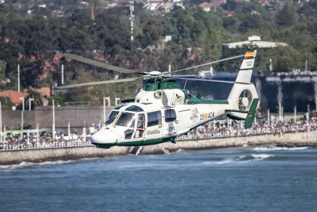Eurocopter AS365 Dauphin. Día de las Fuerzas Armadas. Gijón. 24-05-2024.