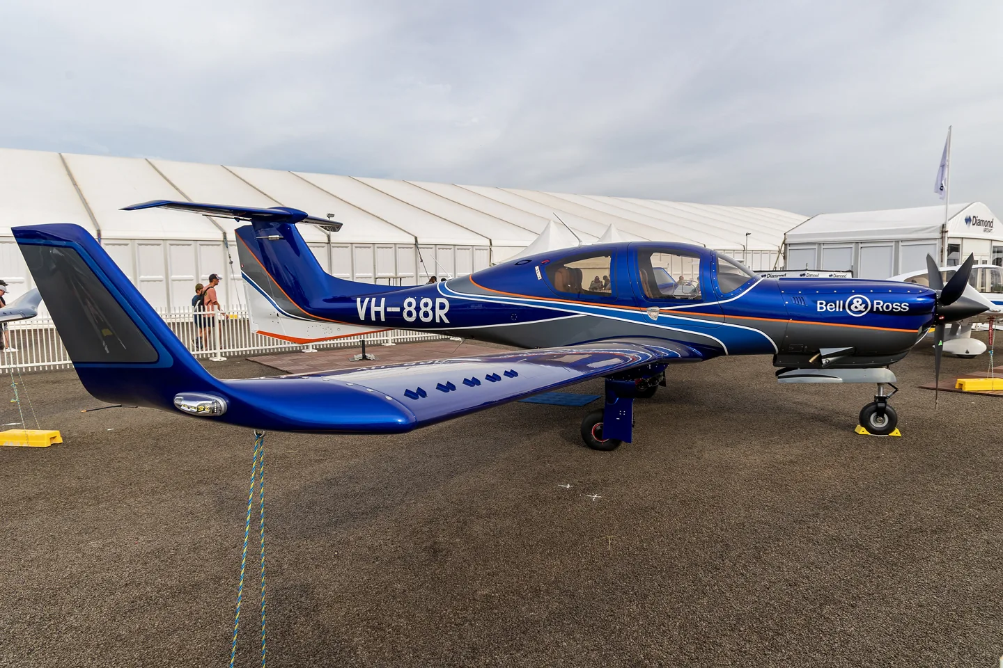 Utility Air (VH-88R) Diamond DA50 RG on display at the 2025 Australian International Airshow (1).
