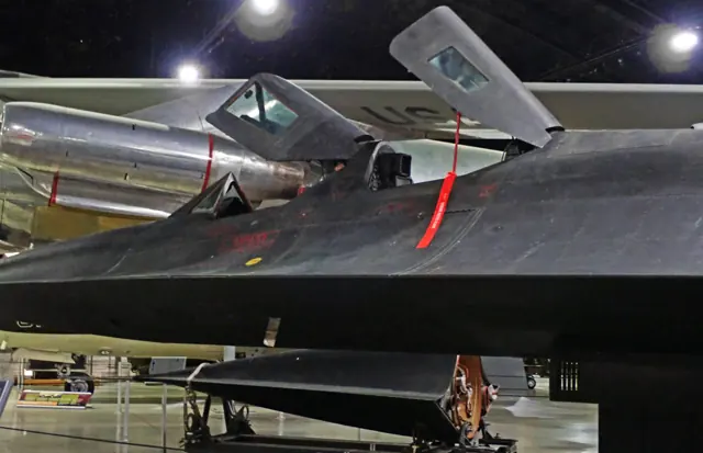 Another view of the SR-71 at the National Museum of the United States Air Force.
