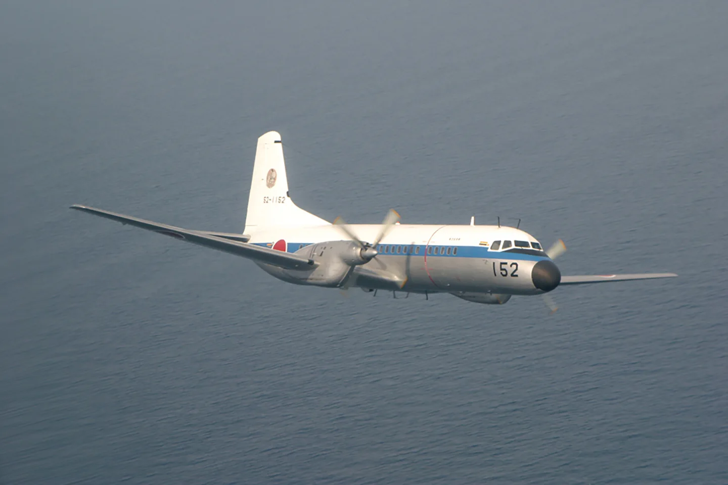 JASDF YS-11P 52-1152 in flight.