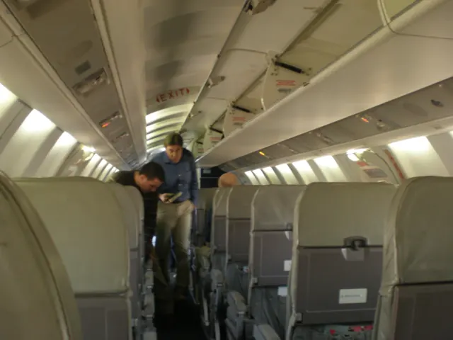 Saab 340 interior.