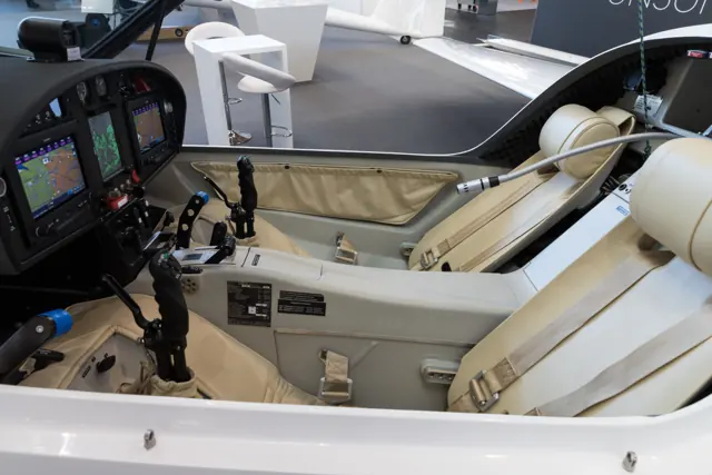 Stemme S12 cockpit at AERO Friedrichshafen 2018.