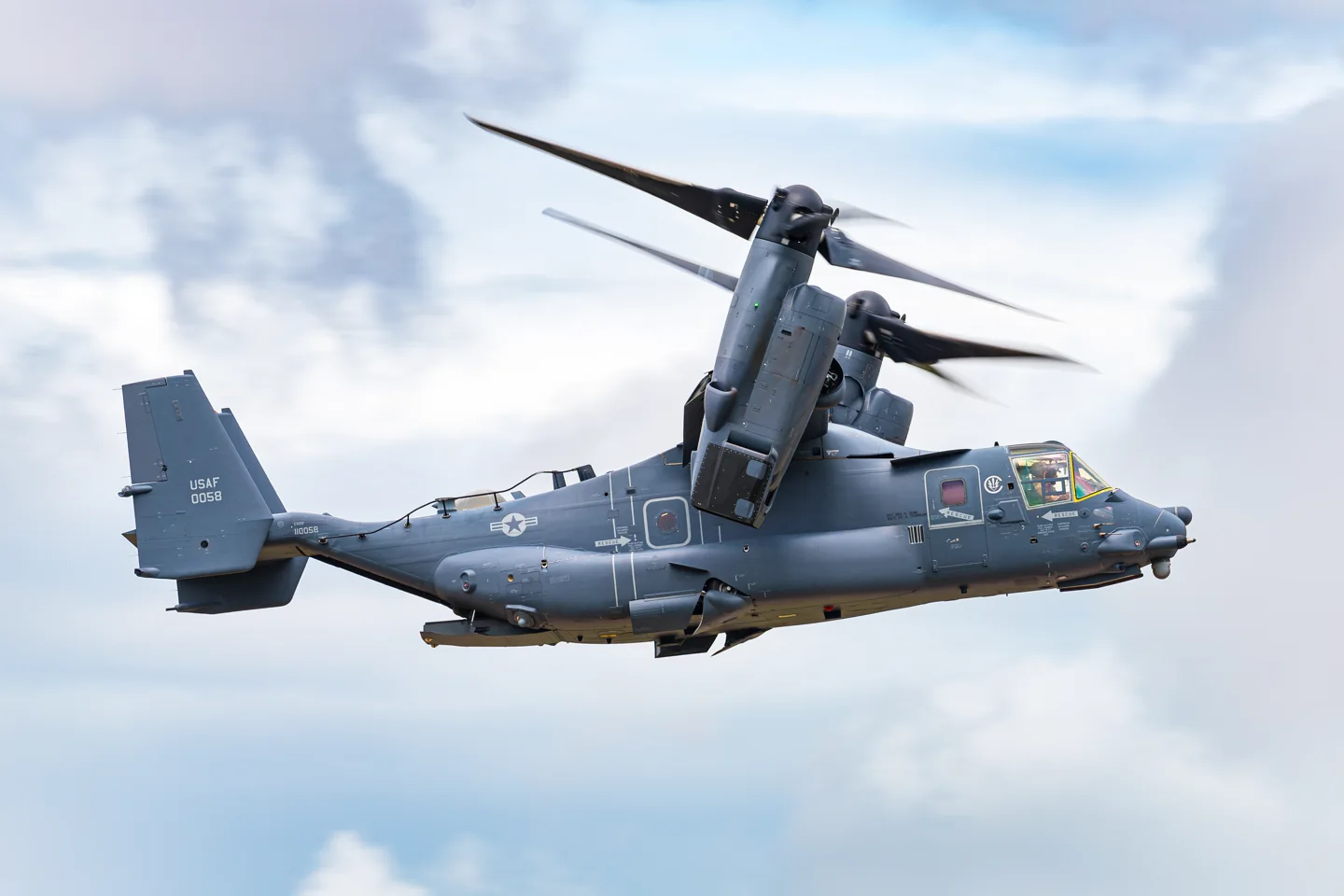 Bell Boeing CV-22B Osprey at the Royal International Air Tattoo, 2023.