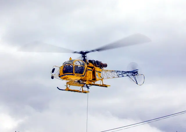 A Search-and-Rescue SA 315B Lama in Gréolières , 2015