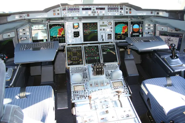 A380 flight deck