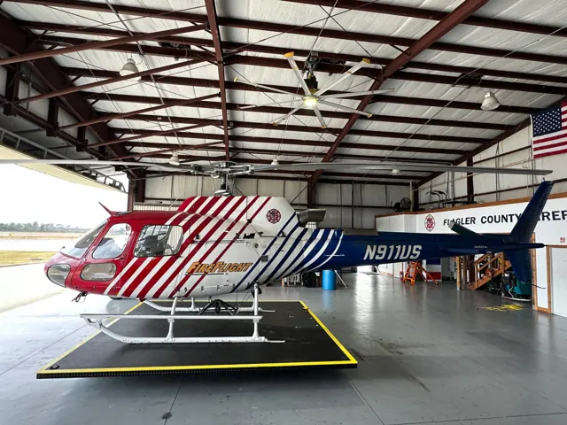 Flagler County Fire Rescue's FIREFLIGHT. The first AS350 B3 in North America.