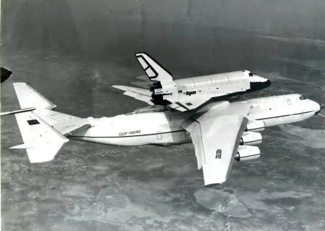 The An-225 carrying Buran (1.01) in 1989