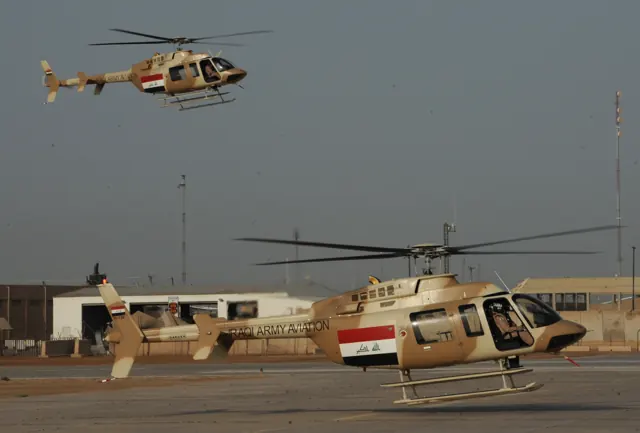 Iraqi Army Aviation Command Bell T-407s in 2011