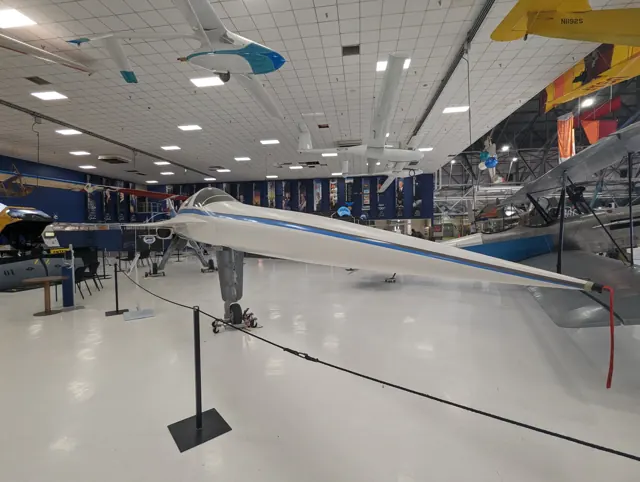 A non-flying mockup of the XB-1 at Wings Over the Rockies Air and Space Museum