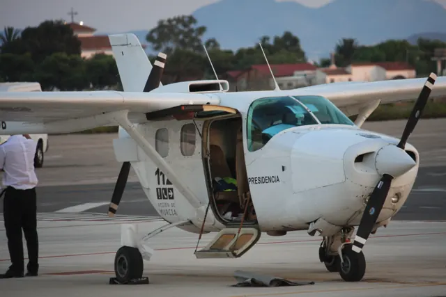 Fuselage close-up with door open