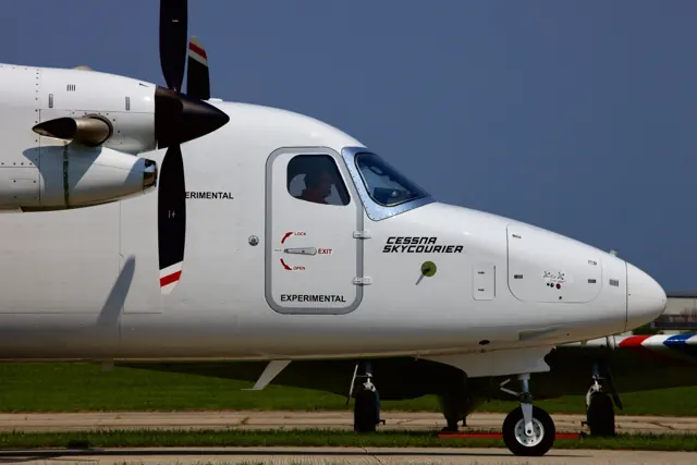 Forward section of the SkyCourier prototype.