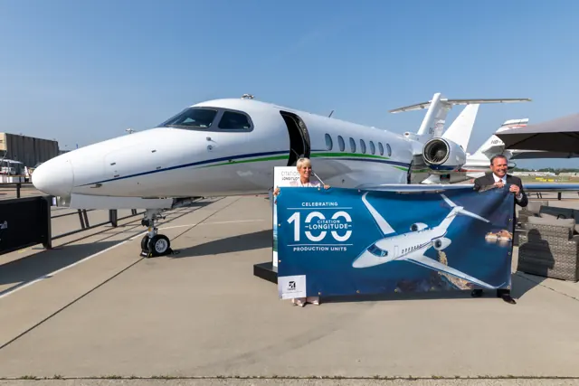 Announcement of the 100th delivery at EBACE 2023