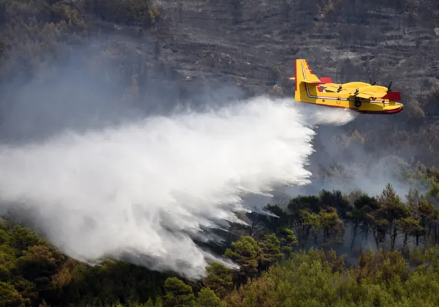 A Croatian Air Force CL-415 during fire season.