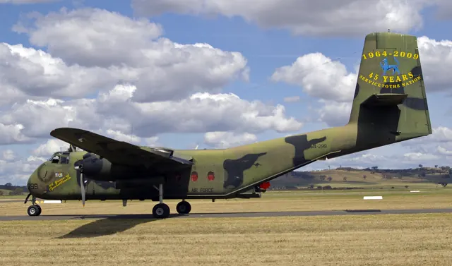 RAAF DHC-4 Caribou (A4-299) from No. 38 Squadron.
