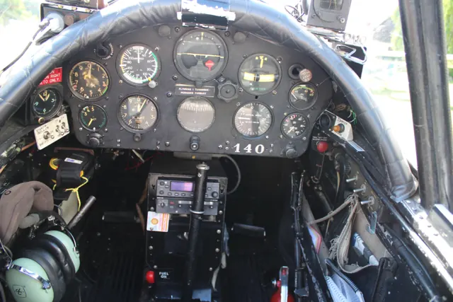 Front cockpit of a Chipmunk