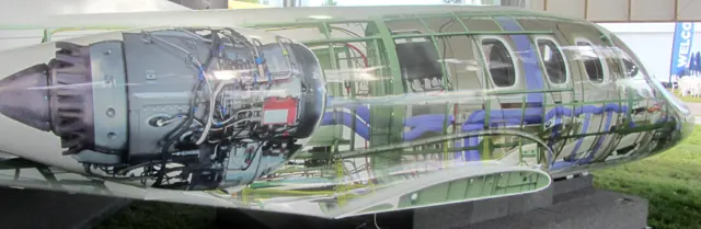 One Aviation Eclipse 550 Mockup with systems graphics