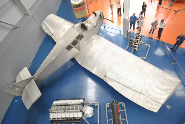 The Junkers F 13 viewed from above at the Musée de l’air et de l’espace