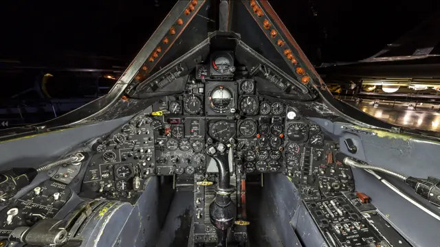 Interior of pilot's cockpit