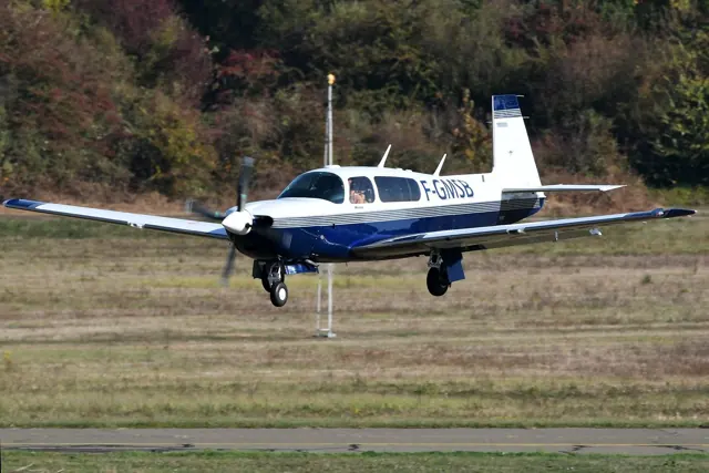 Mooney M20M with the Lycoming turbocharged engine