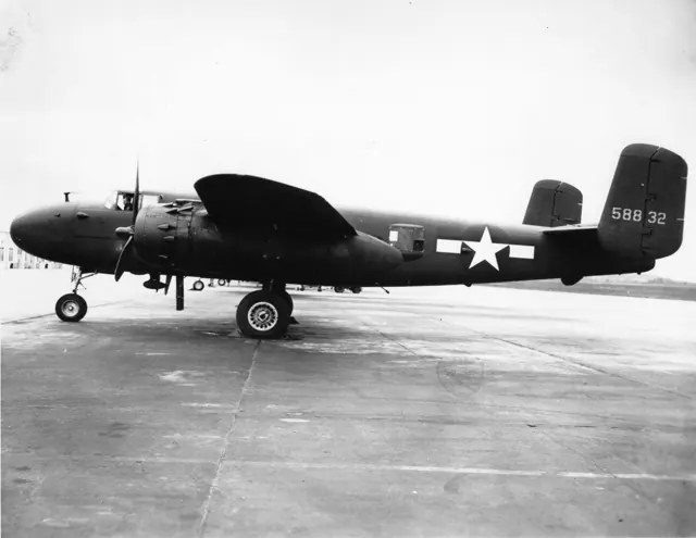 Late war development B-25J2 strafer bomber