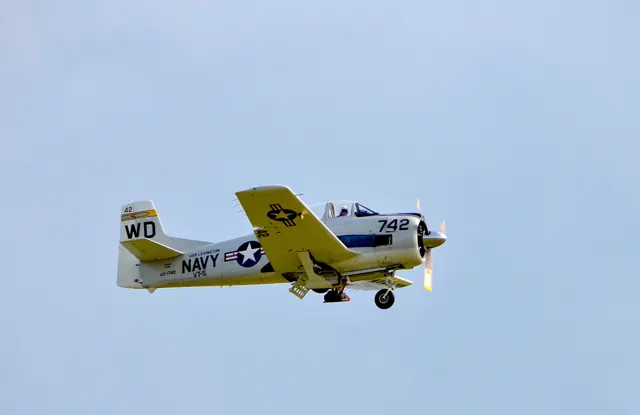 T-28D at Degerfeld airfield in 2017