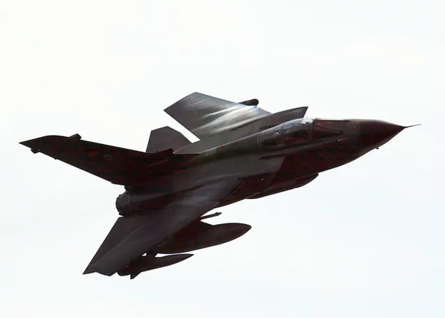 Flyover of a German Navy Tornado during a training exercise in 2003