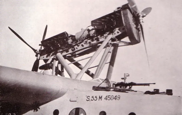 Typical S.55 engine installation - later examples had the nacelle enclosed in a streamlined fairing.