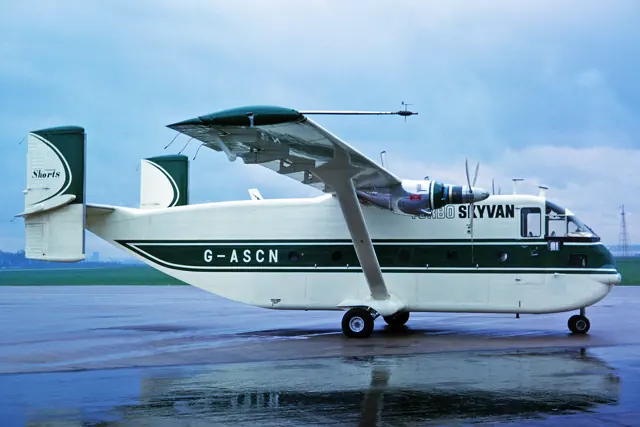 G-ASCN Shorts SC.7 Skyvan 1A prototype with Turbomeca Astazou engines, 28 April 1964