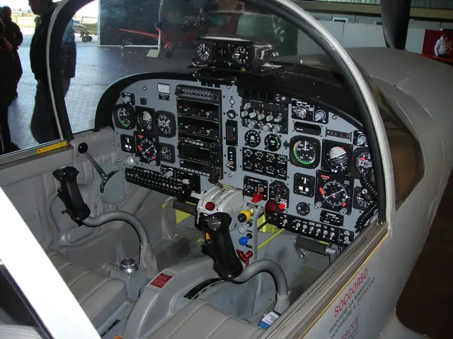 Cockpit of a SF.260