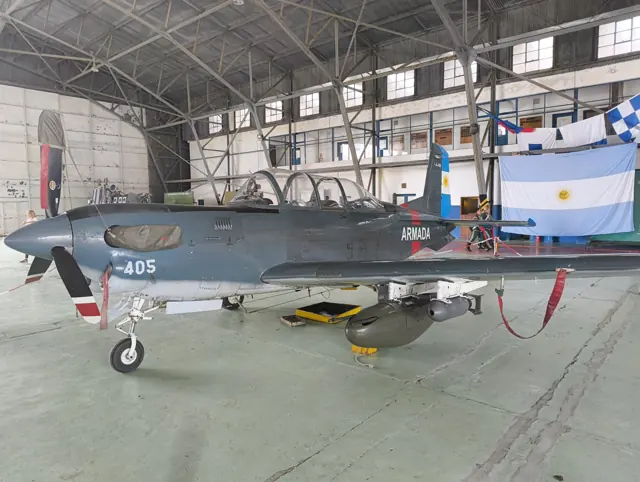 Beechcraft T-34C Turbo Mentor.