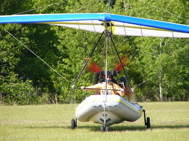 Polaris AM-FIB amphibious flying inflatable boat.