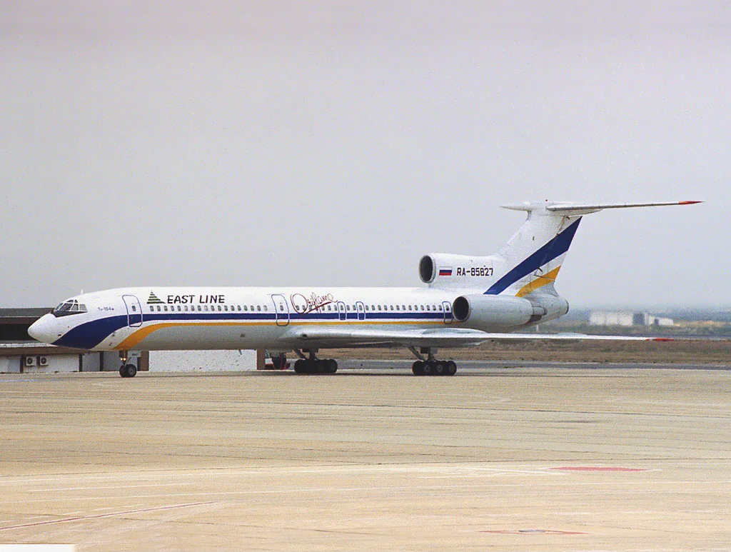 An East Line Tupolev Tu-154M.